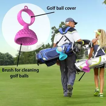1 шт./2 шт. портативный силиконовый очиститель для мячей для гольфа, держатель для хранения щеток для чистки гольфа, удобный для переноски, подарок для любителей гольфа S 1pc синий