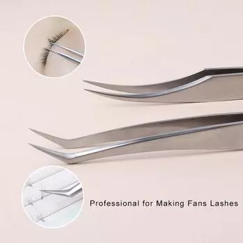 1 шт./2 шт. прецизионный пинцет для ресниц, профессиональный для создания тонких ресниц, антистатический пинцет, отличное закрытие