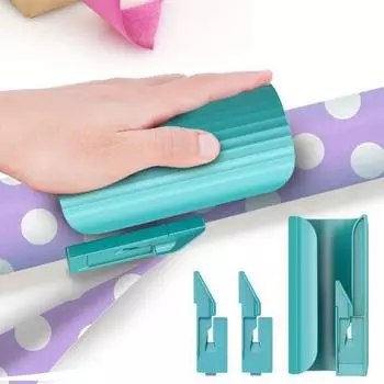 1 шт./2 шт. Резак для рулонов оберточной бумаги Удобный инструмент для резки бумаги 1pc чёрный