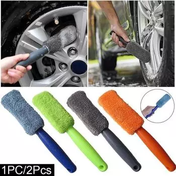 1 шт./2 шт. щетка для мытья автомобиля из микрофибры, скребок для шин, щетка для обода колеса, багажник мотоцикла, средство для удаления пыли, инструмент для чистки автомобиля, инструменты для чистки автомобиля зелёный