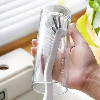 1 шт/2 шт силиконовая щетка для чашек без мертвого угла 360 градусов чистящая щетка с длинной ручкой бытовая кухонная щетка для мытья чашек артефакт щетка для удаления пятен от чая 1PCS