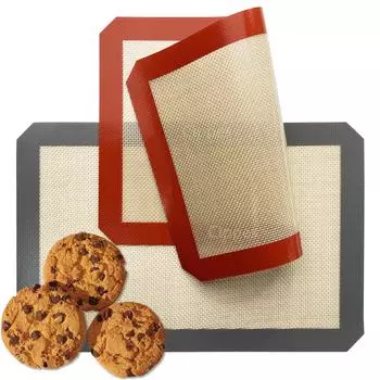 1 шт, 2 шт силиконовые противни для выпечки в духовке, маленькие 30x20 см, антипригарные и термостойкие противни для выпечки, для печенья, макарон, хлеба