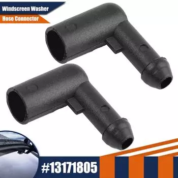 1 шт/2 шт. Соединительный патрубок шланга стеклоочистителя лобового стекла автомобиля для Vauxhall Vastra H Corsa D Zafira B 13171805 1pc чёрный