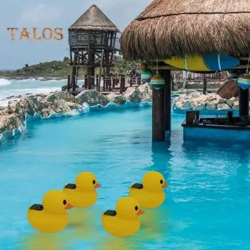 1 шт./2 шт. солнечные утки для бассейна, плавающие солнечные светильники для бассейна, водонепроницаемые светящиеся утки для ночной вечеринки у бассейна, декор для водных объектов 1pc