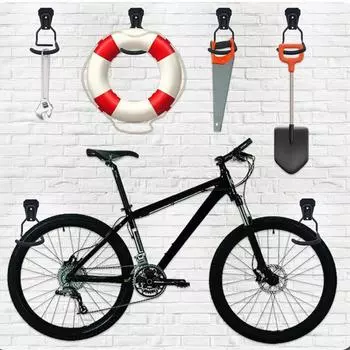 1 шт/2 шт стойка для велосипеда настенный держатель для велосипеда в помещении крючок для вешалки для горного велосипеда 1pc чёрный