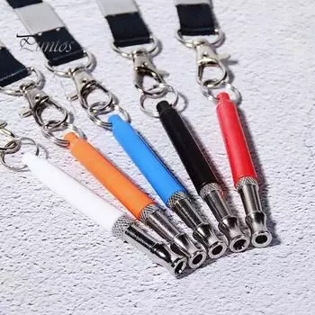 1 шт/2 шт свисток для собак регулируемый ультразвуковой бесшумный свисток для собак со шнурком профессиональный свисток для дрессировки собак, чтобы остановить лай для всех пород собак чёрный