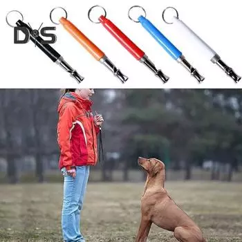 1 шт/2 шт свисток для собак регулируемый ультразвуковой бесшумный свисток для собак со шнурком профессиональный свисток для дрессировки собак, чтобы остановить лай для всех пород собак чёрный