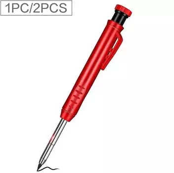 1 шт./2 шт. твердый карандаш для плотника, механический карандаш-маркер с длинными глубокими отверстиями и встроенной точилкой для плотника, деревообрабатывающего архитектора, подарок на день отца синий