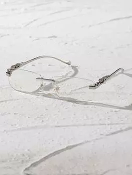 1 шт/2 шт унисекс металлические очки без оправы квадратная оправа прозрачные очки для животных аксессуары уличная защелка