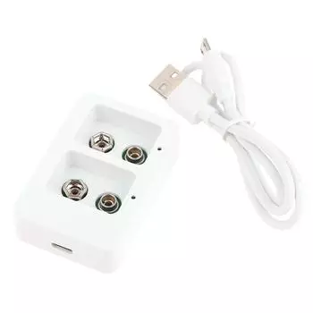 1 шт. 2 слота 9 В многофункциональное интеллектуальное быстрое зарядное устройство для аккумуляторов со светодиодными индикаторами