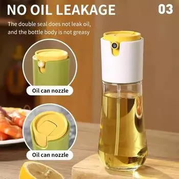1 шт. 2 в 1 300 мл бутылка-спрей для масла для барбекю, распылитель для масла для выпечки, пустая бутылка, бутылка для уксуса, дозатор масла белый