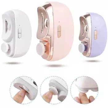 1 шт. 2 в 1 электрические кусачки для ногтей маникюрные анти-брызг триммер для ногтей для младенцев ножницы для педикюра толстые ногти резак инструменты белый