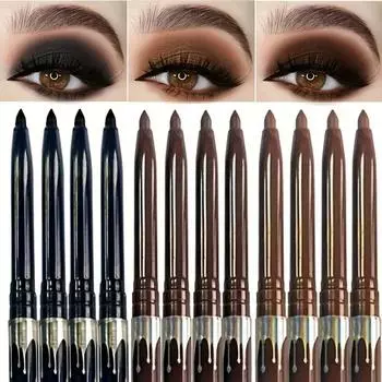 1 шт. 2 в 1 черная водостойкая подводка для глаз жидкая подводка для глаз карандаш для макияжа косметика стойкая к поту долговечная косметика для макияжа 01#Black