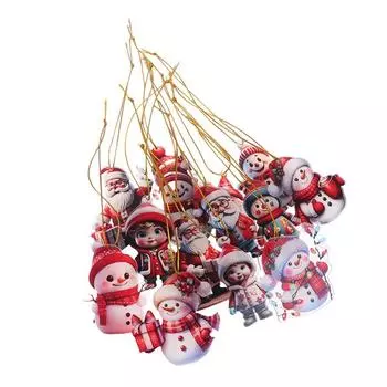 1 шт. 2D акриловый мультяшный рождественский снеговик для дома, сада, рождественской елки, праздничные украшения, принадлежности для рождественского украшения