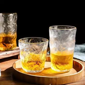 1 шт 300 мл 350 мл стаканы для питья простые стеклянные стаканы для коктейлей Glacier стаканы для виски и вина кофейная чашка кофейная кружка посуда для питья подарок As shown in picture