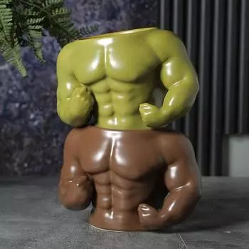 1 шт. 300 мл Новые поступления Креативная чашка для воды Персональный подарок на день рождения парню Будуарная керамическая кружка Креативная чашка для мускулистых мышц 300ml чёрный