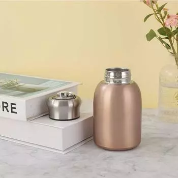 1 шт. 300 мл термокружка из нержавеющей стали - сохраняет напитки горячими или холодными в течение нескольких часов - идеально подходит для кемпинга и путешествий 300ml чёрный