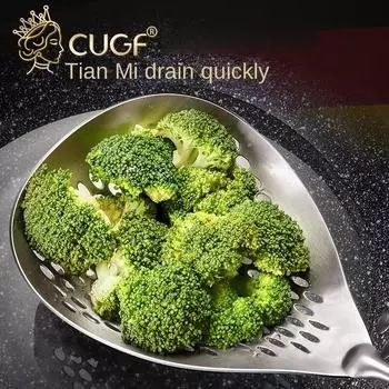 1 шт. 304 ложка для лапши из нержавеющей стали, кухонная бытовая интегрированная дуршлаг, артефакт с длинной ручкой, сеть для приготовления лапши, рыбалка