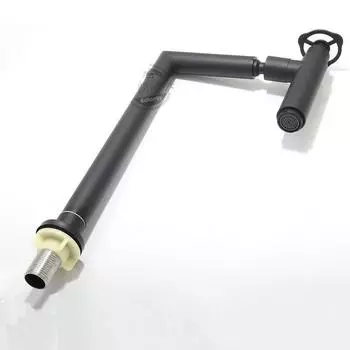 1 шт. 304 нержавеющая сталь одинарный холодный кухонный кран матовый/черный микрофон раковина роликовый шаровой кран вращающийся на 360° с 1 шлангом