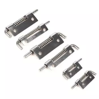 1 шт. 304 нержавеющая сталь загруженная петля безопасности пружинный болт цилиндрическая защелка фурнитура S