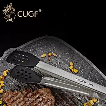 1 шт. 304 силиконовый зажим для стейка из нержавеющей стали, зажим для барбекю, зажим для еды, зажим для барбекю, зажим для еды, зажим для хлеба