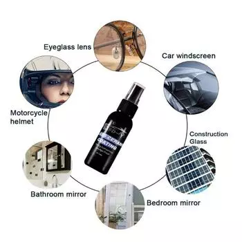 1 шт. 30/50 мл водоотталкивающее средство для зеркала заднего вида автомобиля, спрей против дождя для ясного обзора вождения в дождливый день