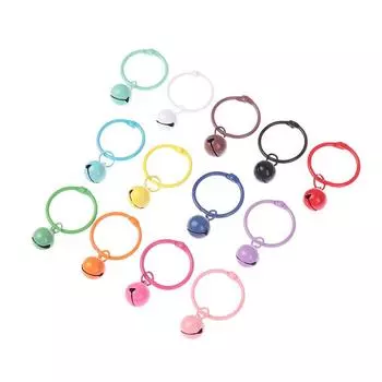 1 шт. 30 мм металлический брелок с колокольчиками цветной брелок для самостоятельного изготовления ювелирных изделий ручной работы брелок для ключей крючки пряжка для сумок фиолетовый