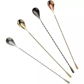 1 шт. 30 см барная ложка для смешивания коктейльная ложка из нержавеющей стали барная длинная ложка со спиральным узором кофейная ложка