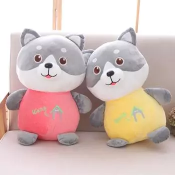 1 шт. 30 см Милая плюшевая игрушка Хаски, мягкая игрушка-собака, кукла для детей, кавайная игрушка в подарок, хорошее Рождество