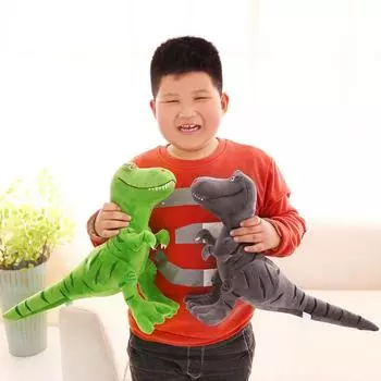 1 шт., 30 см, милые мягкие игрушки, куклы-динозавры, плюшевые игрушки, мультяшный тираннозавр, рождественские подарки для мальчиков 30cm зелёный