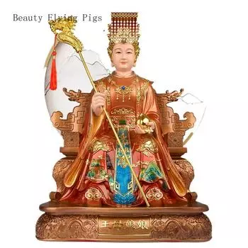 1 шт 30 см ручной работы из смолы нефрита императорская мать статуэтка украшение для дома фэн-шуй офис настольные поделки фигурки