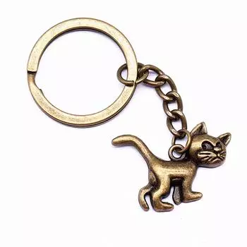 1 шт., 30x22 мм, подвески в виде кошки, брелок для подарков, идеи подарков