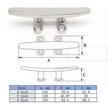 1 шт. 316 нержавеющая сталь морской лодочный причальный уток 5 дюймов 6 дюймов 8 дюймов зеркальная полировка открытое основание утки яхтенные аксессуары