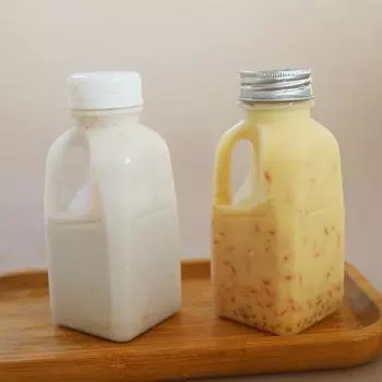 1 шт. 320/500 мл прозрачная детская бутылка для воды пластиковая бутылка для сока бутылка для молока для животных бутылка для напитков с крышкой походная посуда для питья 350ml белый