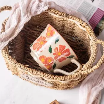 1 шт. 330 мл ретро-кружка для кофе керамическая чашка для кофе винтажная чашка для чая подарки для семьи коллеги подарки на день рождения грубая керамическая кружка 301-400ml