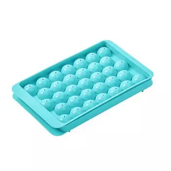 1 шт., 33 сетки, кубики для льда, полипропиленовый лоток, кухонная форма для льда, инструмент для изготовления коктейлей, виски, напитков, хоккейная форма, кухонные гаджеты синий