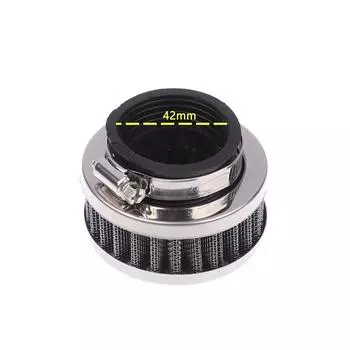 1 шт. 35-60 мм универсальный воздухозаборник для квадроцикла, мотоцикла, пит-дирта, спортивный воздушный фильтр для мотоцикла Kawasaki Yamaha 42mm