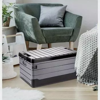 1 шт. 35 л/9,24 галлона ящик для хранения, ящик для хранения на открытом воздухе для кемпинга, складной ящик для хранения, органайзер для автомобильного багажа, домашние ящики для хранения