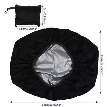 1 шт. 35л чехол для рюкзака, дождевик, походный рюкзак, водонепроницаемый чехол, пылезащитный чехол для рюкзака 35L чёрный
