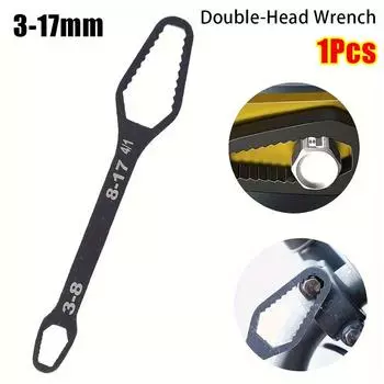 1 шт. 3-17 мм универсальные гаечные ключи утолщенные регулируемые двухсторонние гаечные ключи многофункциональные черные самозатягивающиеся гаечные ключи Torx