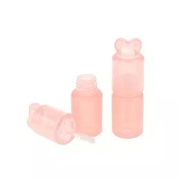 1 шт. 3,5 мл пустой тюбик для блеска для губ, пластиковые многоразовые флаконы, контейнер для жидкой помады, розовая крышка в форме персикового сердца, флакон для блеска для губ