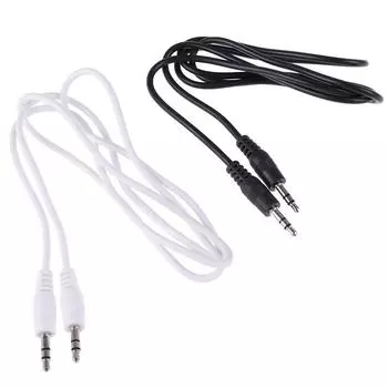 1 шт. 3,5 мм разъем «папа-папа» автомобильный Aux вспомогательный шнур стерео аудио кабель 1 м белый