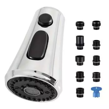 1 шт. 3 функции кухонный кран для мойки распылитель головка с 9 адаптерами, выдвижной кухонный кран распылитель головка сменная часть