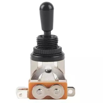 1 шт. 3-позиционный тумблер с черным наконечником, сменная часть для электрогитары в стиле LP(черный)