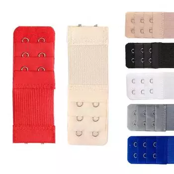 1 шт., 3 ряда, 2 крючка, женский удлинитель бюстгальтера, эластичный регулируемый бюстгальтер, удлиненные бретели сзади, аксессуар для нижнего белья белый