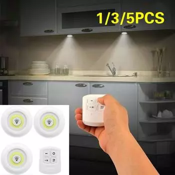 1 шт./3 шт./5 шт. светодиодный светильник с дистанционным управлением, ночник для спальни, экологически чистый, нетоксичный, износостойкий и прочный для кормления детей 1PCS белый