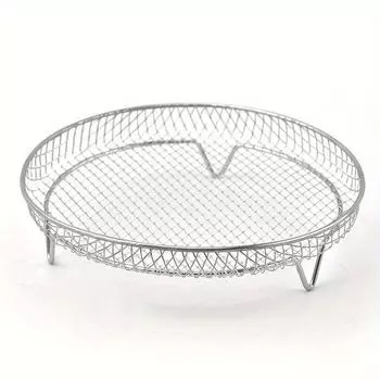 1 шт./3 шт. Аксессуары для аэрофритюрницы, Круглая решетка для аэрофритюрницы, Многоцелевые аксессуары для аэрофритюрницы, Пароварка, Штабелируемая решетка из нержавеющей стали, Дегидратор 1pc