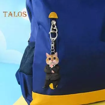 1 шт/3 шт брелок для ключей с изображением кота акриловый мультяшный костюм кота брелок для рюкзаков сумок сотовых телефонов украшения B