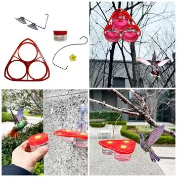 1 шт/3 шт подвесные кормушки для колибри для дворовых птиц кормушки для дворовых птиц принадлежности инструмент для питья воды для птиц 1PC