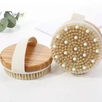 1 шт/3 шт щетка для сухой чистки тела из натурального дерева щетка для ванны эргономичная ручка скраб для спины отшелушивающее средство для тела для влажной/сухой чистки C